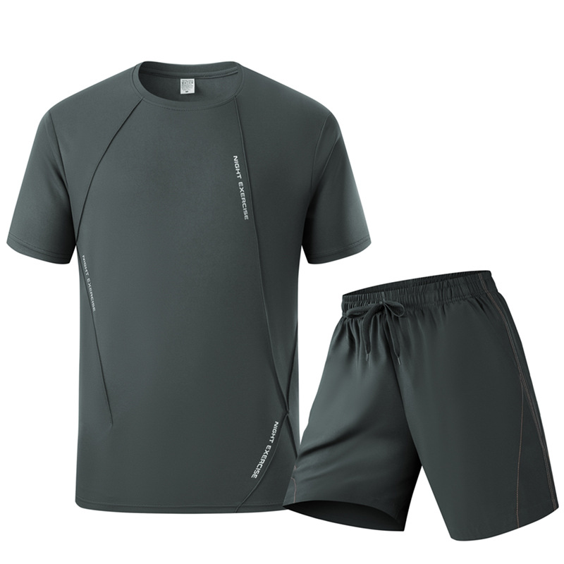 Running Gear For Men - Conjunto Esportivo Masculino de Verão: Camiseta