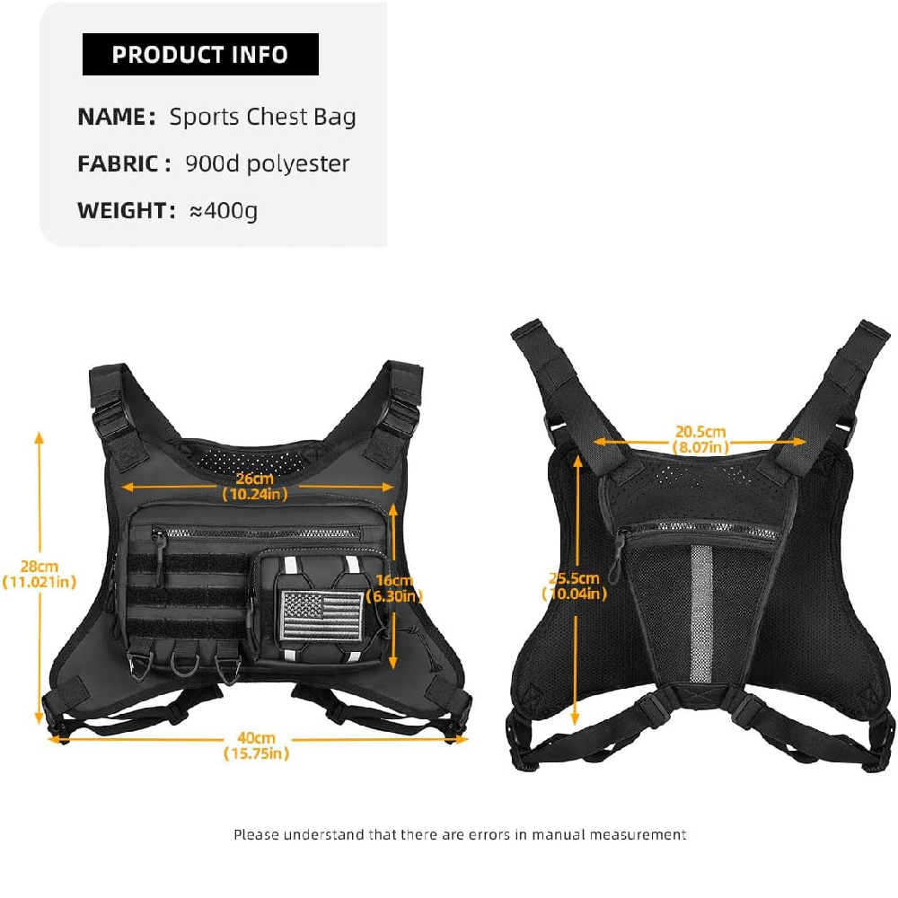 1PCS Bolsa de Peito Refletiva  - Running Gear Essential avaliação e preço