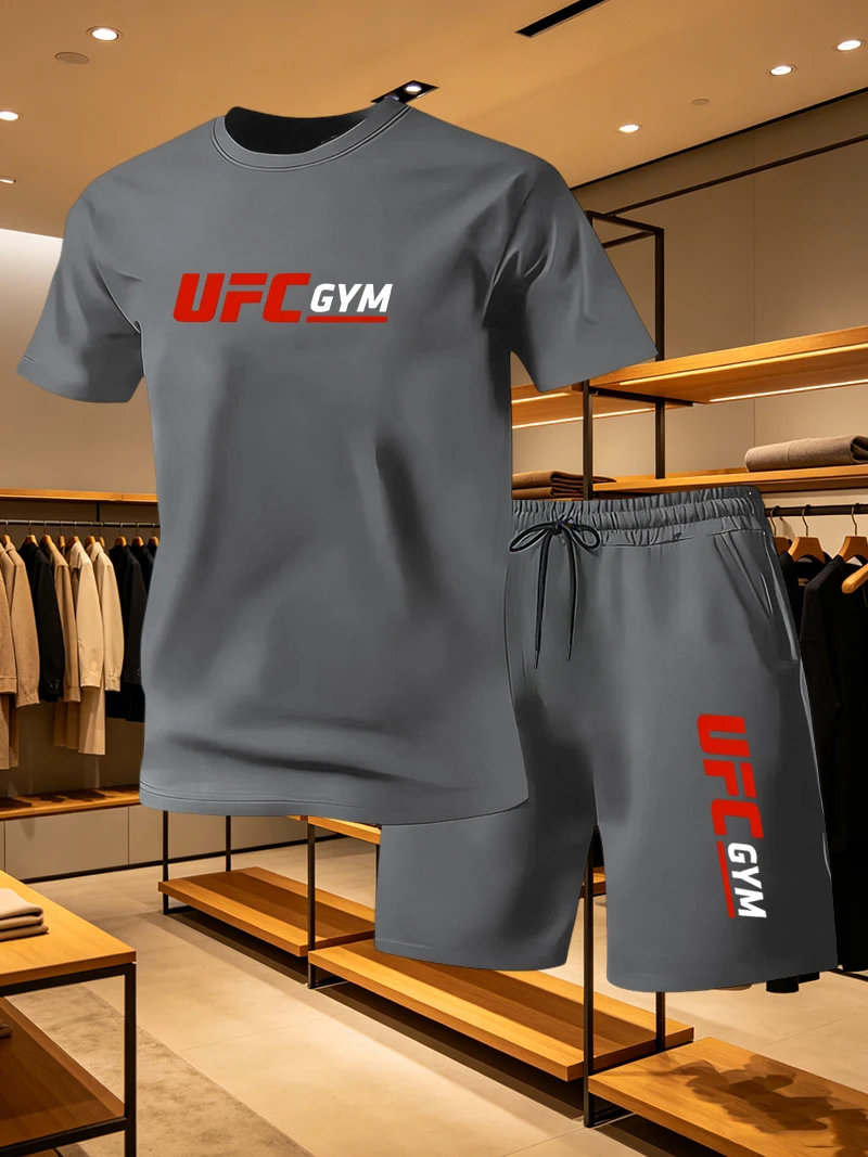 Conjunto Casual de Camiseta e  - Running Gear For Men avaliação e preço
