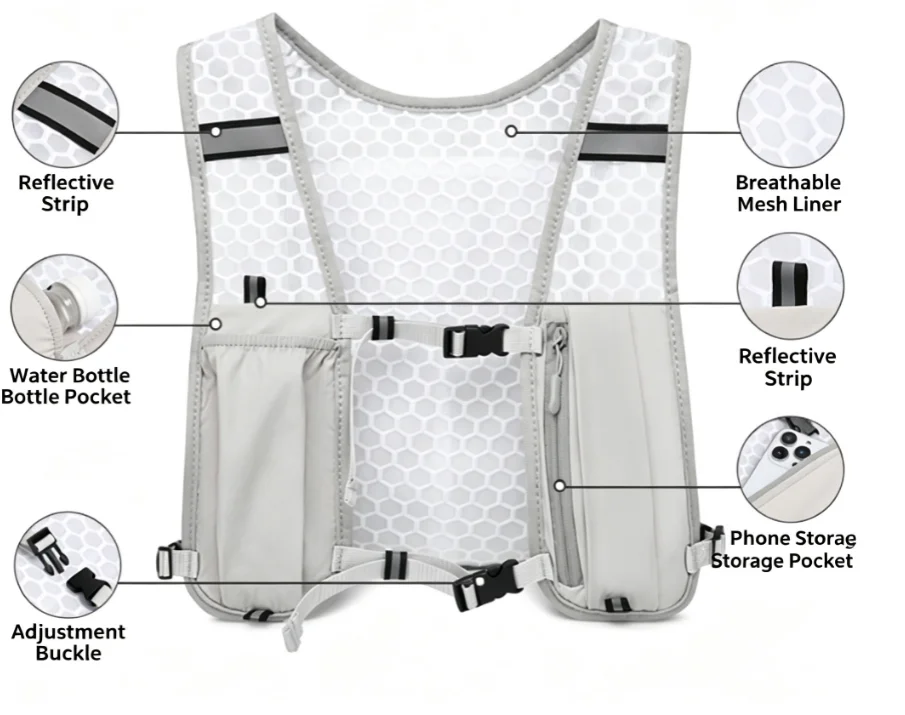 Colete de Corrida Leve e Refle - Running Gear Essential avaliação e preço