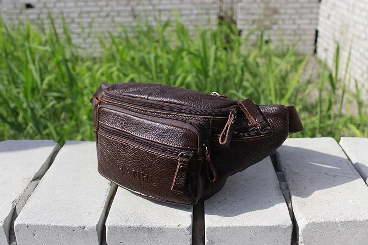 Bolsa de cintura de couro genu - Running Zwift avaliação e preço